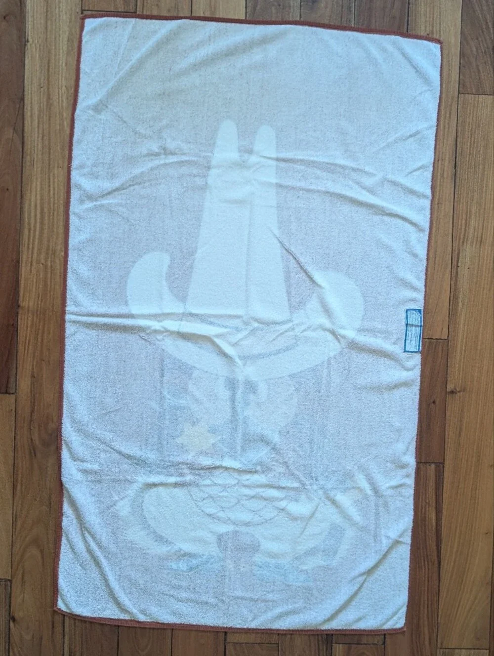 Ames Vintage Owl Sheriff Beach Towel (OS)